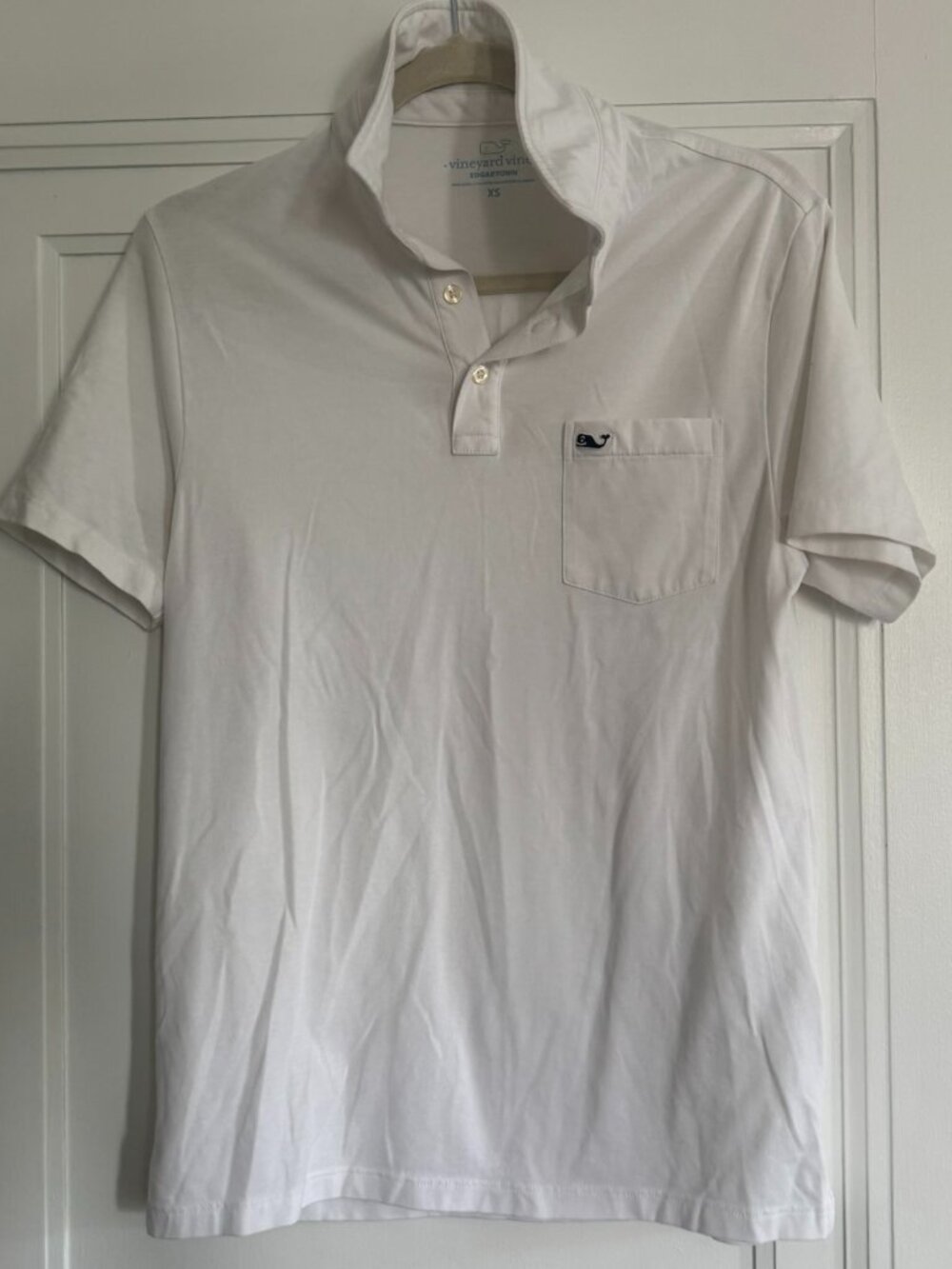 Vineyard Vines White Polo Edgartown Shirt XS Classic Whale Logo